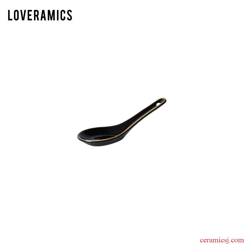 Loveramics love June 14 cm wonderful artical excelling nature dinner spoon, spoon, spoon (black)