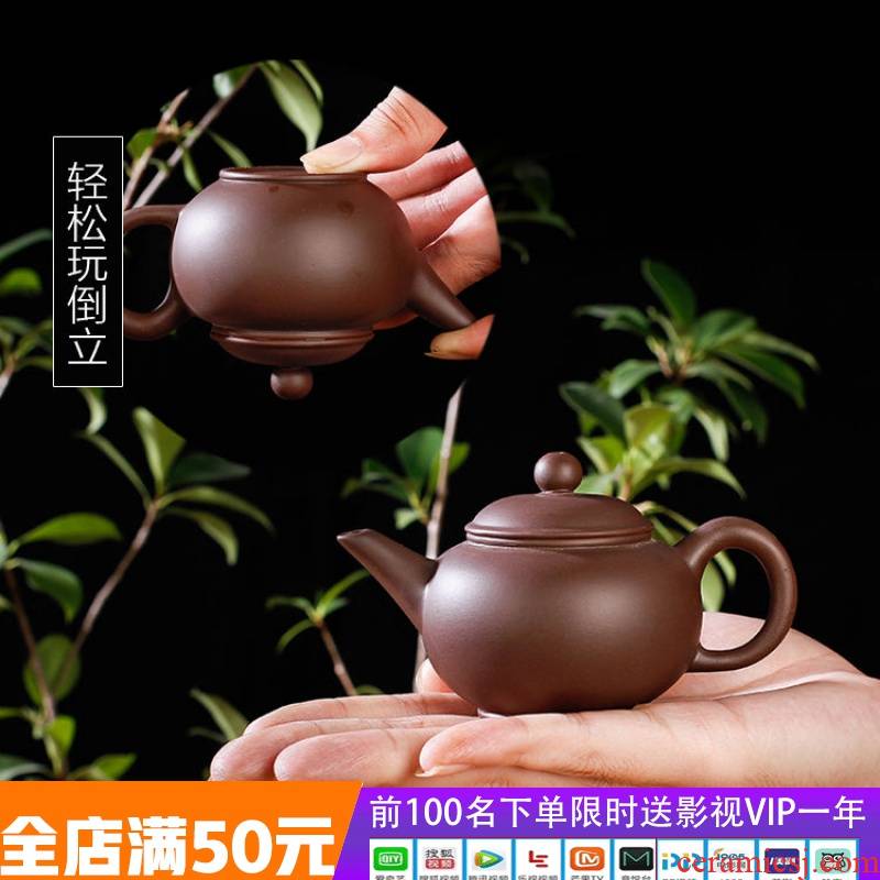 Yixing filtering small manual it zhu xi shi mud pot teapot ceramic flower pot pot pot on sale