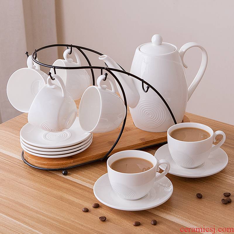 Creative household contracted flower pot cup of water glass cups kung fu tea sets ceramic coffee cup with water