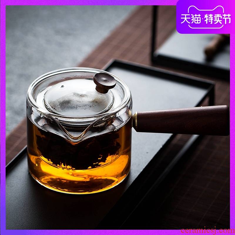 Black tea tea boiled suit household electric teapot TaoLu side glass pot boil tea steamer tea tea tea