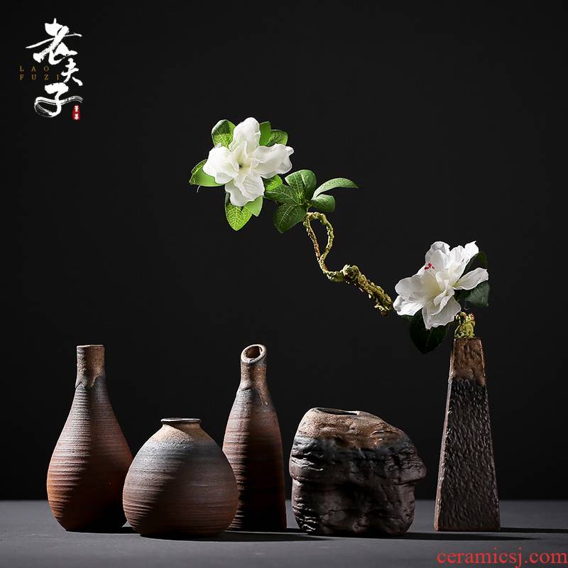 Japanese do the vase idea contracted furnishing articles desktop ceramic flower home office in hydroponic flower zen restoring ancient ways