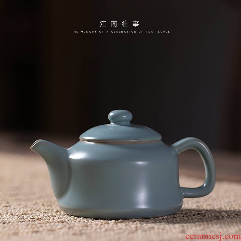 Jiangnan past shamrock greeter pot of kung fu tea set your porcelain ceramics slicing single pot teapot your up little teapot