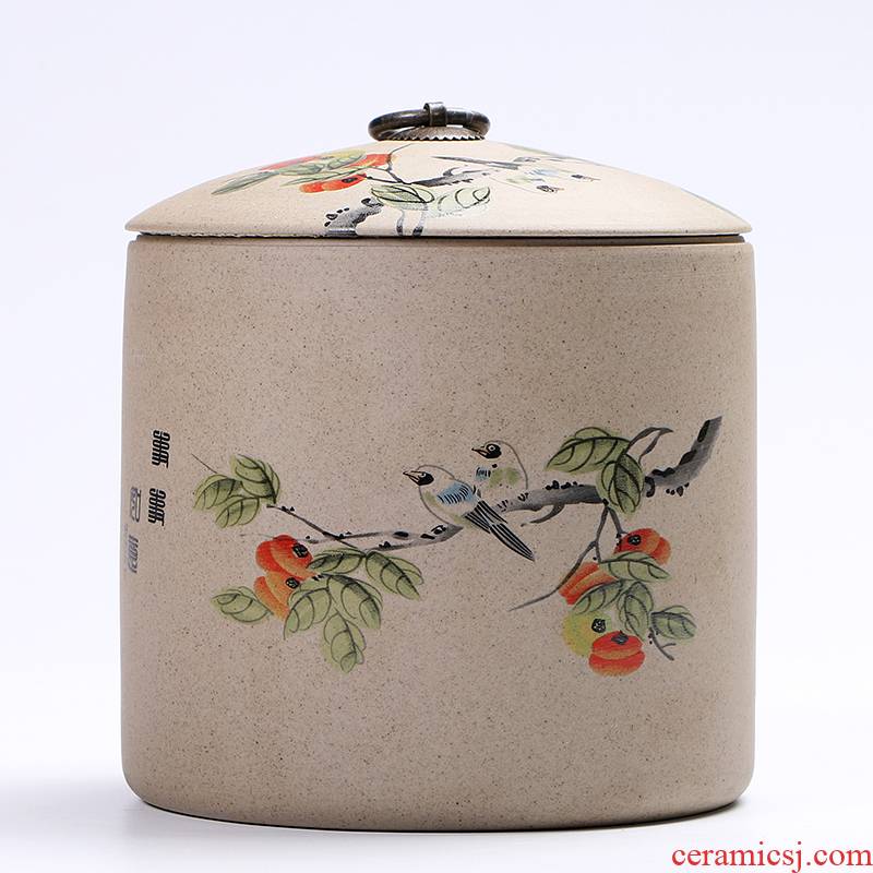 Ya xin company hall's brass buckle, coarse pottery violet arenaceous caddy fixings ceramic pot POTS of tea tea tea box box