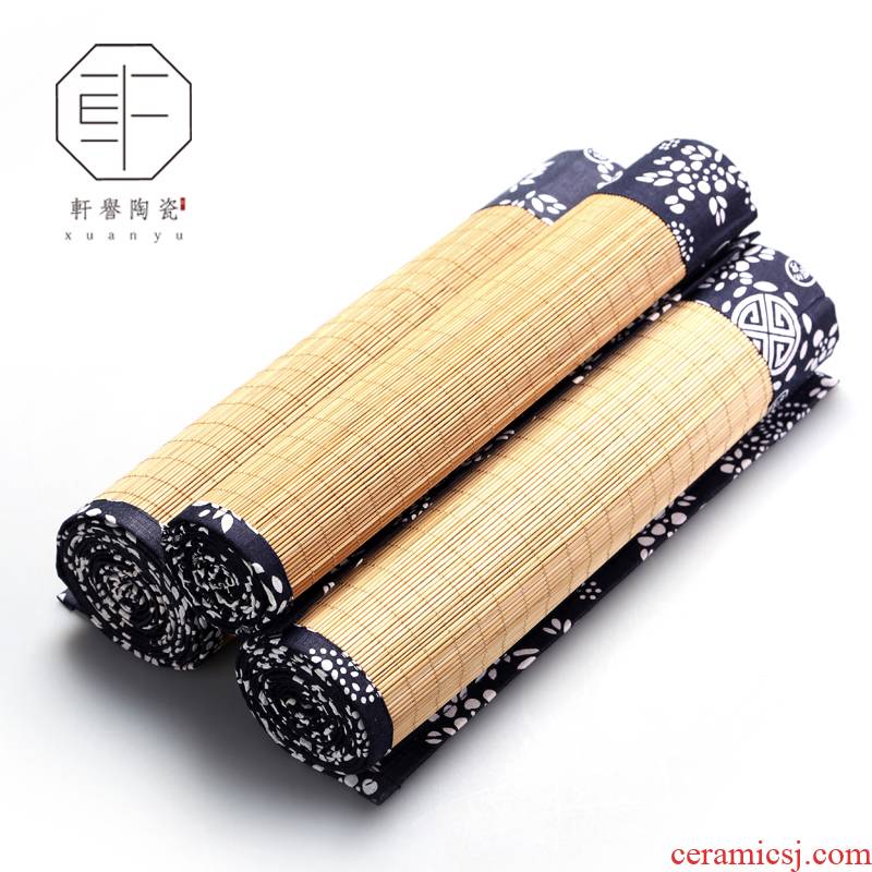 Hin ceramic | reputation Japanese zen art bamboo mat bamboo tea with tea table flag shade tea tea tray mat tea accessories