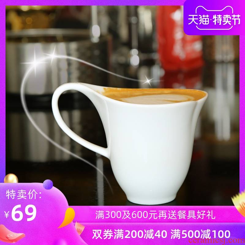 Ou love mugs imported ceramic cup creative heart breakfast cup home getting coffee cup a single CPU