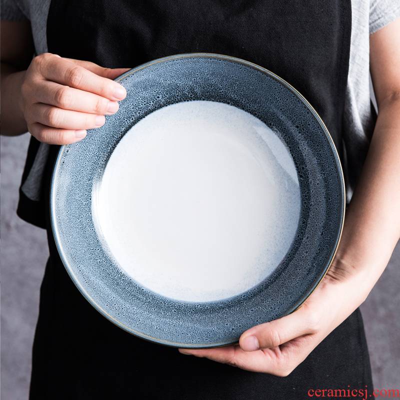 Lototo Japanese ceramics tableware home a single large soup bowl rainbow such use creative nice bowl of ikea for the job