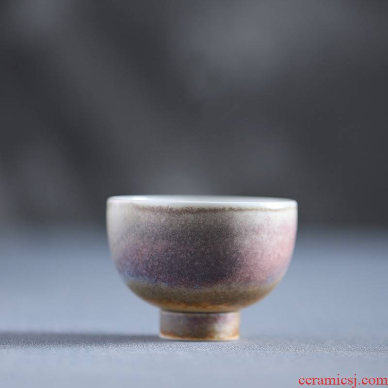 Poly real view jingdezhen undressed ore creek red glaze craft masters cup puer tea cups of tea