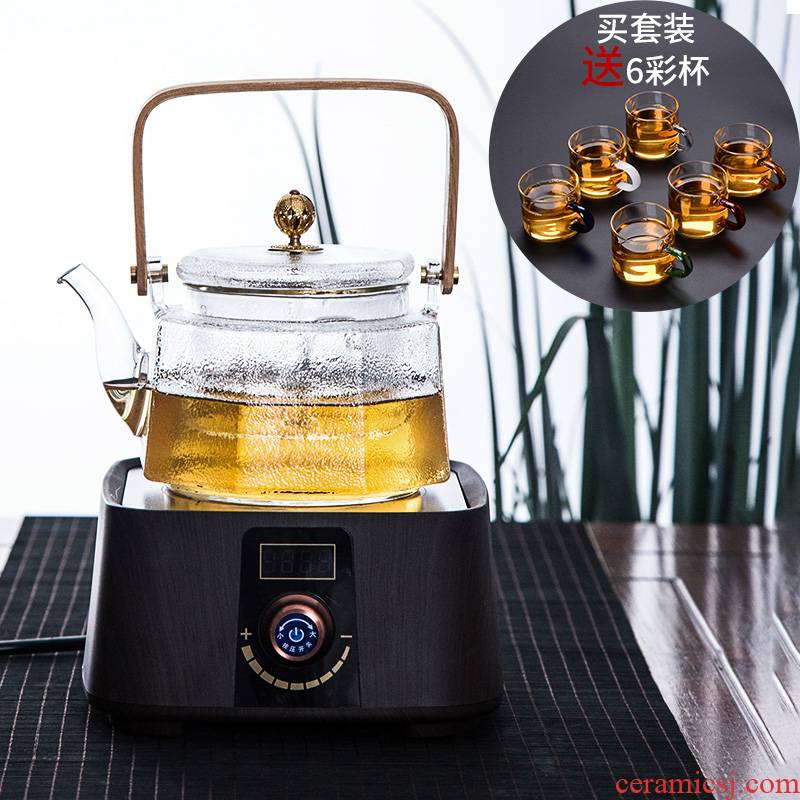 Hammer glass girder pot of high temperature filtration red white tea home brew kettle electrical TaoLu kung fu tea set