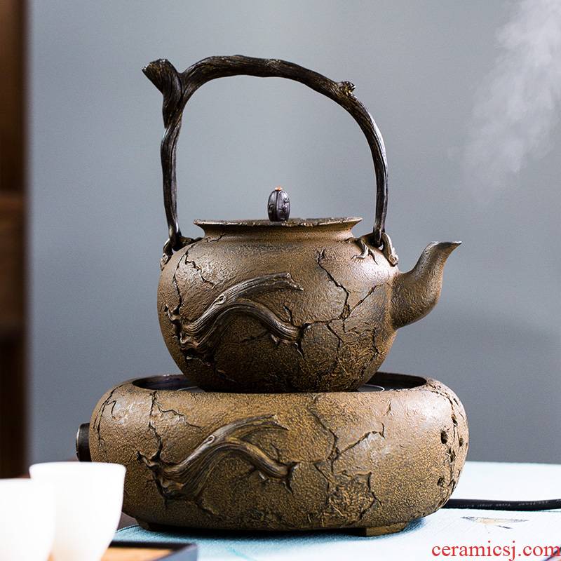 Vintage cast iron pot boiled'm pot imitation in southern Japan manual furnace the teapot boiled tea, the electric TaoLu suits for