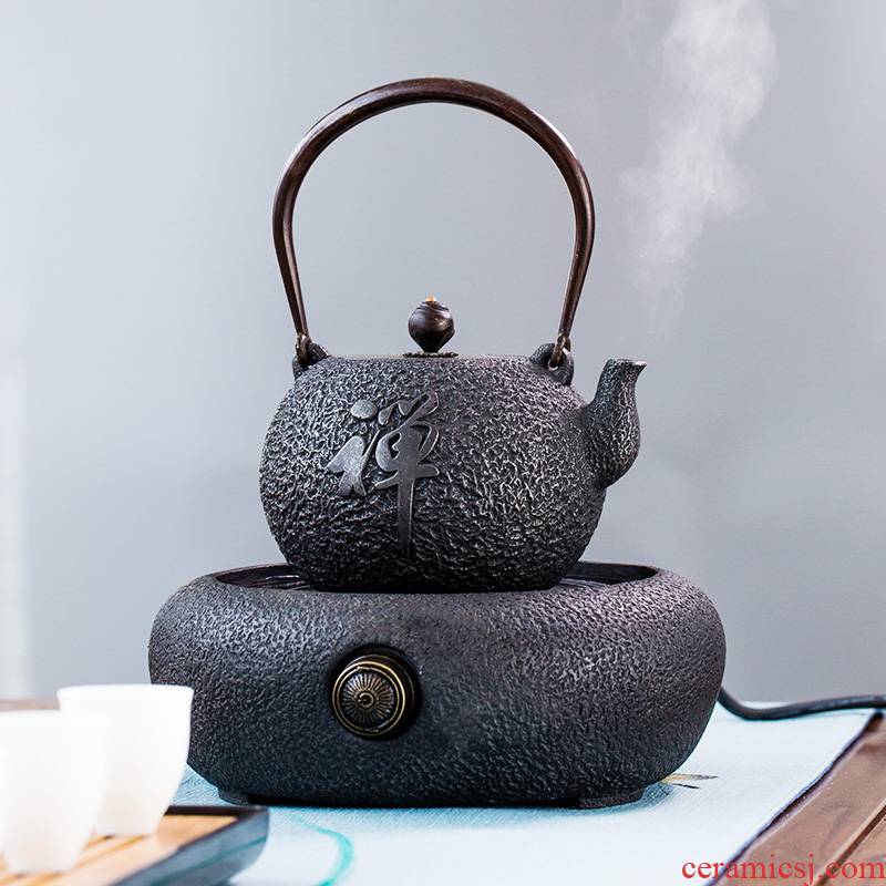 Gold cast iron pot of boiled tea kettle manual imitation in southern Japan tea stove teapot the boiled tea, the electric TaoLu suits for