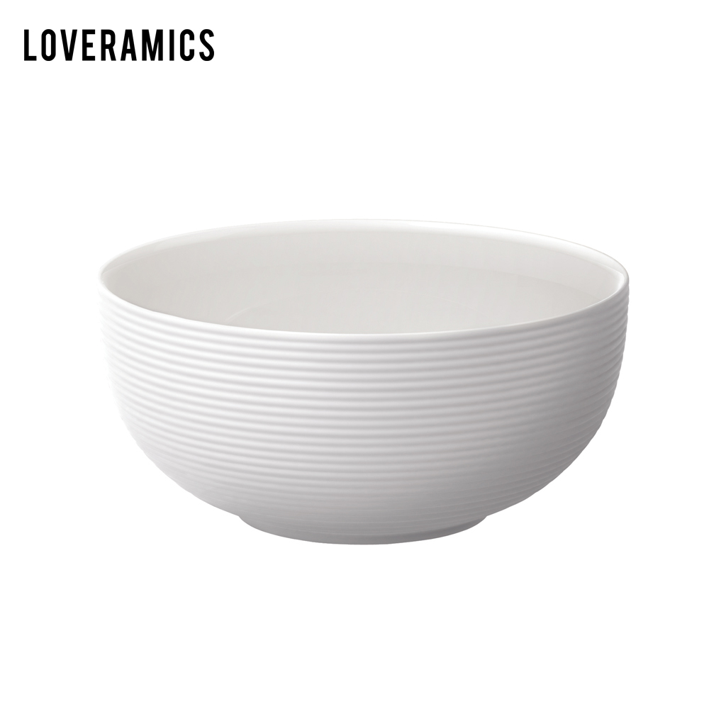 Loveramics love Mrs White jade ipads porcelain 19.5 cm share big bowl of soup bowl salad bowl (White)