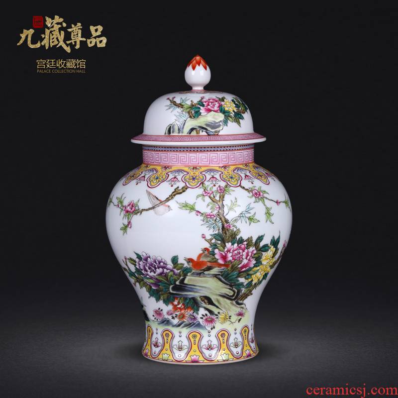 Jingdezhen ceramics industry general antique hand - made pastel flowers have fragrance can sitting room adornment crafts
