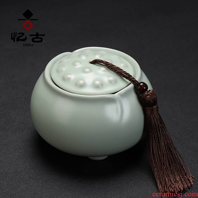 Have the ancient your up caddy fixings kung fu tea set ceramic seal pot moistureproof tea tea accessories sealed storage POTS