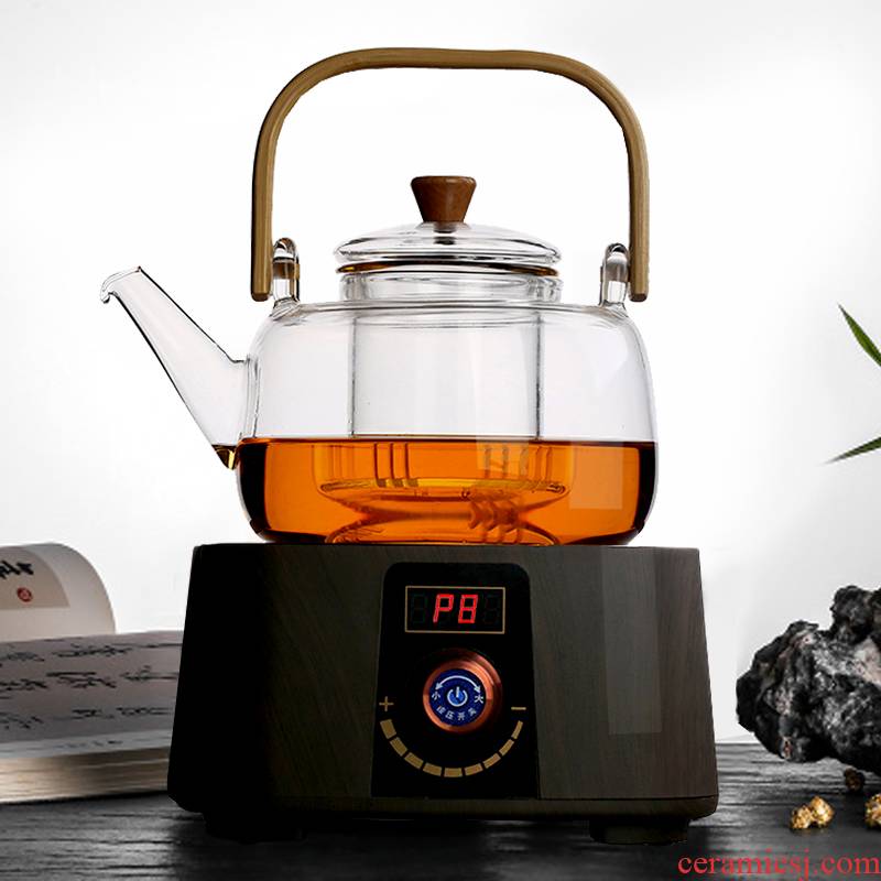 Household electric TaoLu boiled tea, glass tea set high temperature resistant filter red teapot single pot kettle