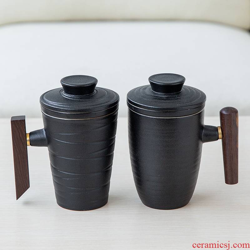 Ning uncommon cup of black tea cups with cover with filter office with personal tea set