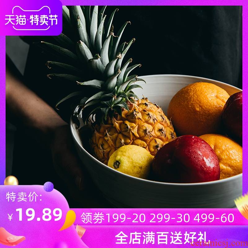 Lototo Nordic ceramic tableware, household contracted creative individual rainbow such as bowl bowl of fruit salad bowl bowls bowl