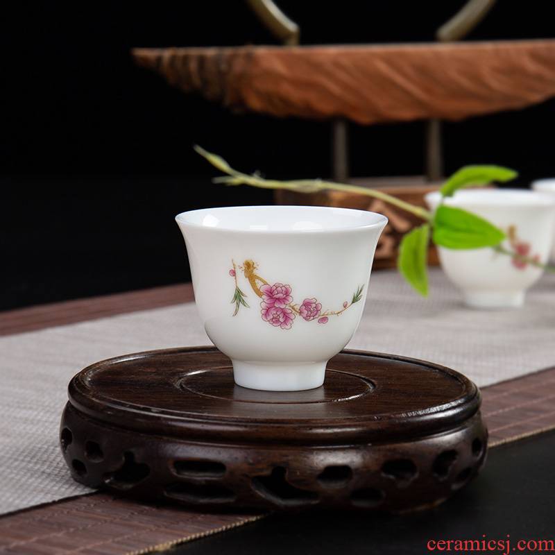 Jane tea quality ceramic cups creative masters cup single sample tea cup, pure manual household small hat cup cup