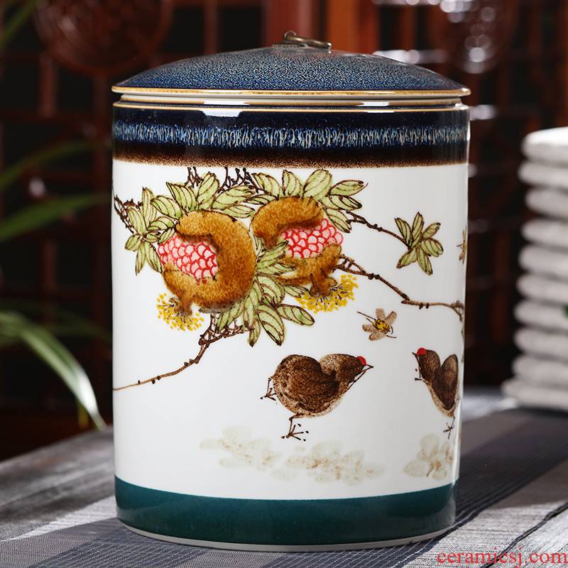 Jingdezhen large ceramic tea pot store receives tea shop furnishing articles moistureproof tea pu 'er tea pot home