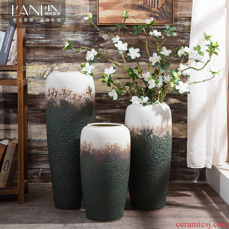 Ceramic vase furnishing articles sitting room decoration ideas dried flower arranging flowers large vases, contracted and I household adornment