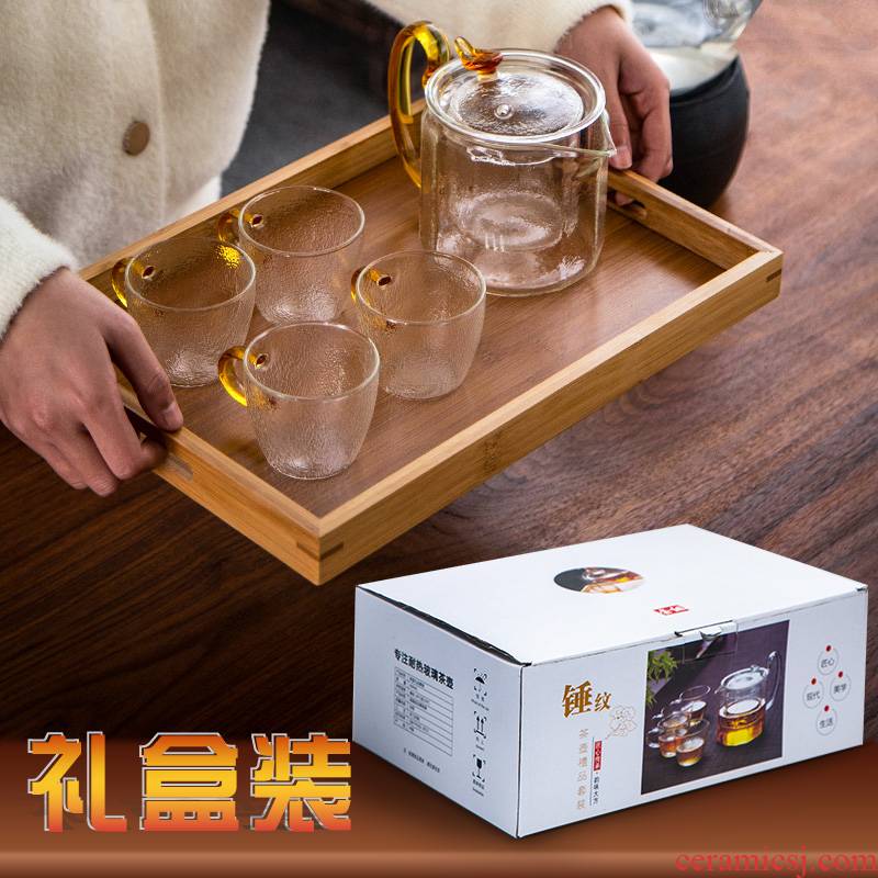 Glass cooking pot of filter to hold to high temperature electric TaoLu boiled tea mercifully tea home of kung fu tea set gift box