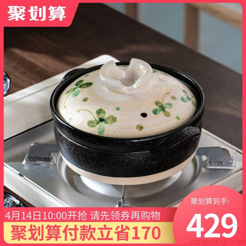 Japan imported from thousands of ancient up'm clay pot flame and the general small household clay pot rice pot soup