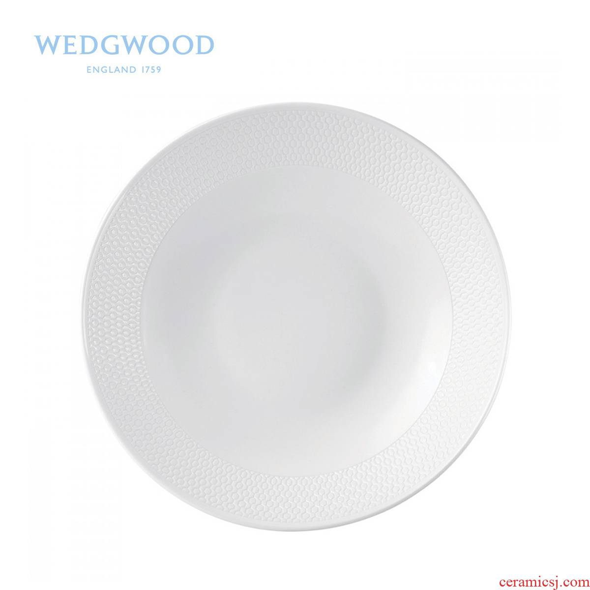 Wedgwood waterford Wedgwood Gio honeycomb series ipads China 23.5 cm soup plate/hot plate pure color bucket