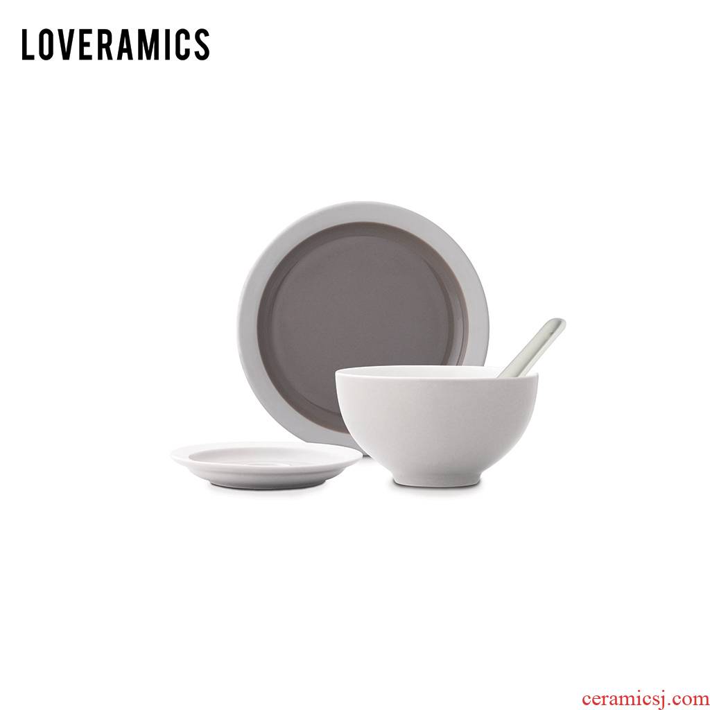 Loveramics love Mrs Er - go! (gray) household utensils dishes suit Chinese 16 head
