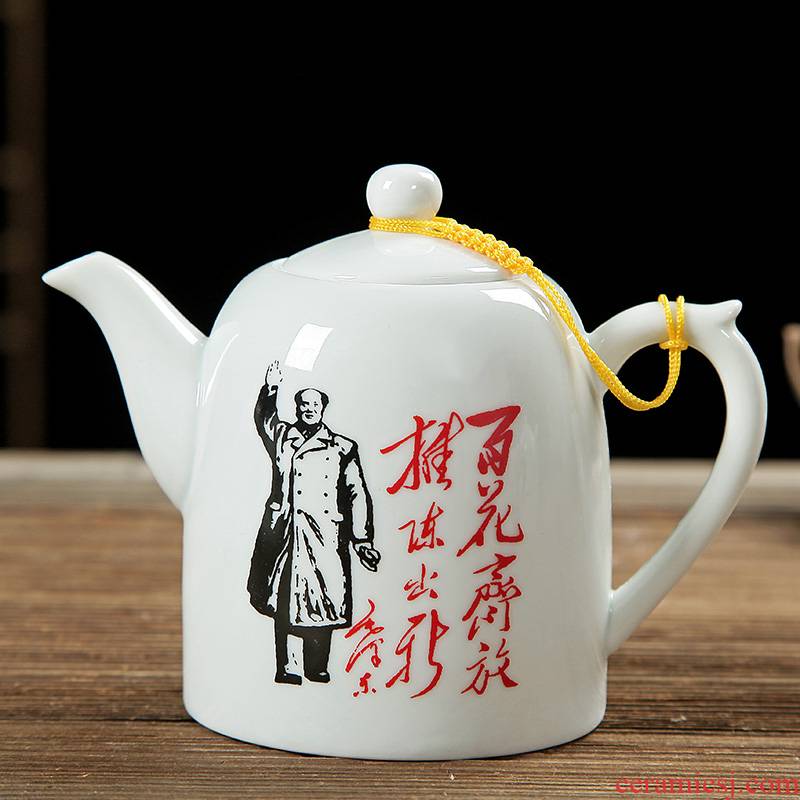 Tea sets suit household contracted and I ceramic cups teapot nostalgic Tea ware kung fu Tea set