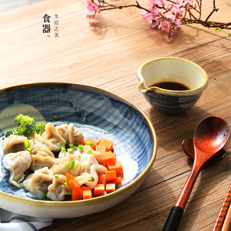 Lototo Japanese ceramics tableware household and food dish food dish creative ikea plate nice dish bowl