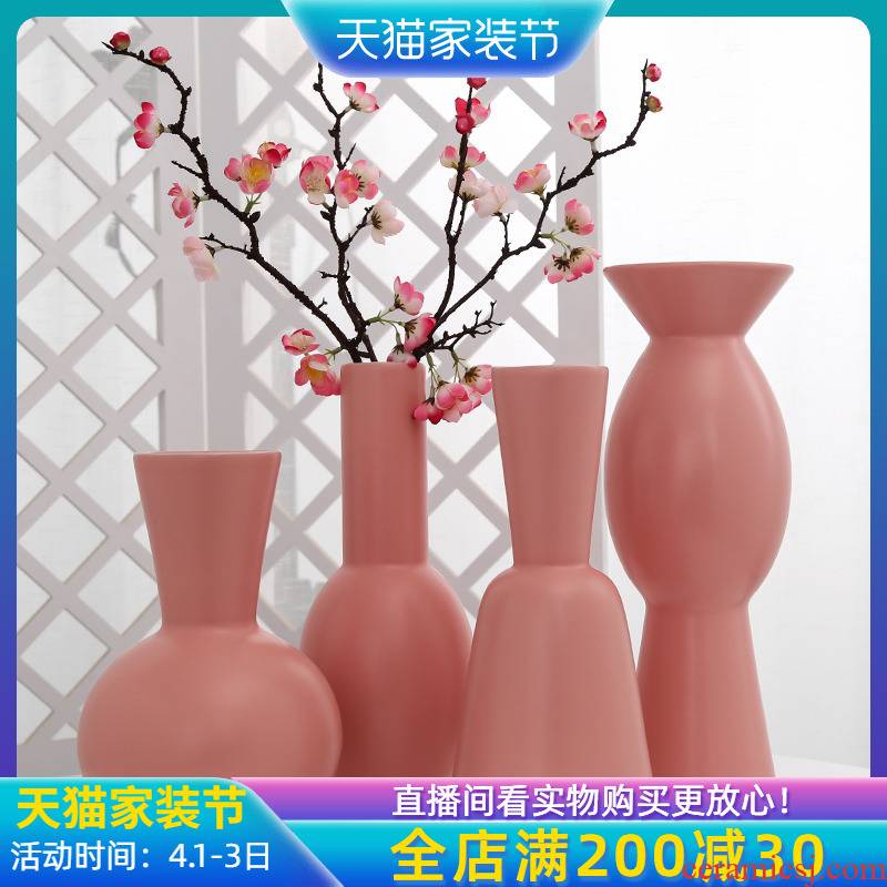 Jingdezhen ceramic creative floret bottle arranging flowers sitting room furnishing articles for household adornment ornament balcony simulation artificial flowers