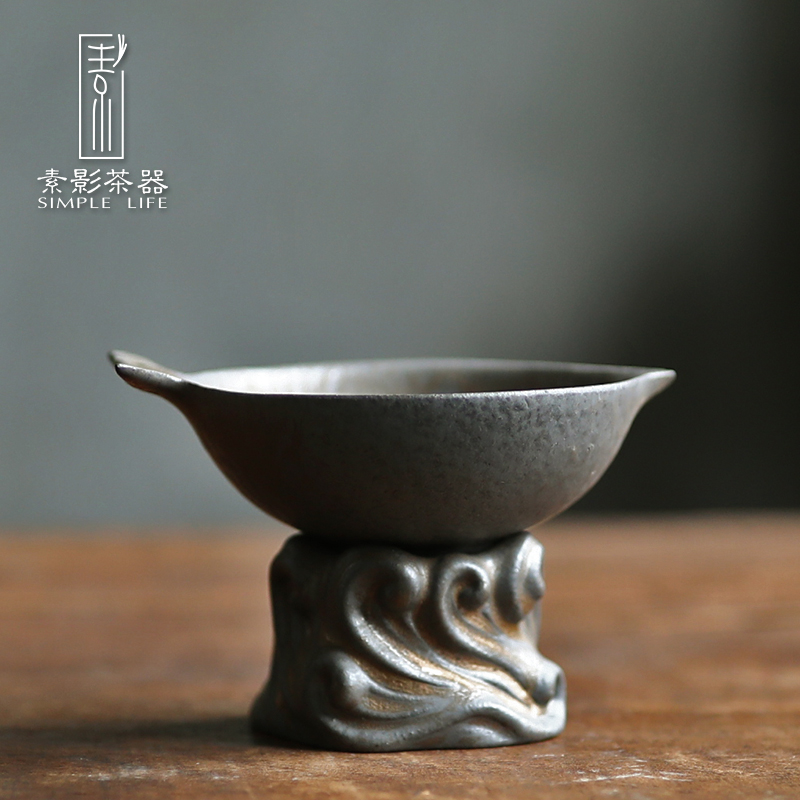 The Filter Filter element shadow gold) ceramic tea tea every fish type restoring ancient ways Filter good tea tea accessories