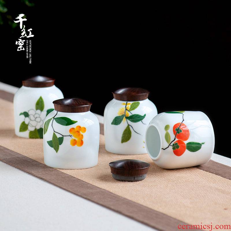 Tea pot ceramic seal tank moistureproof domestic high - grade small storage tanks & poor 's general store receives black Tea