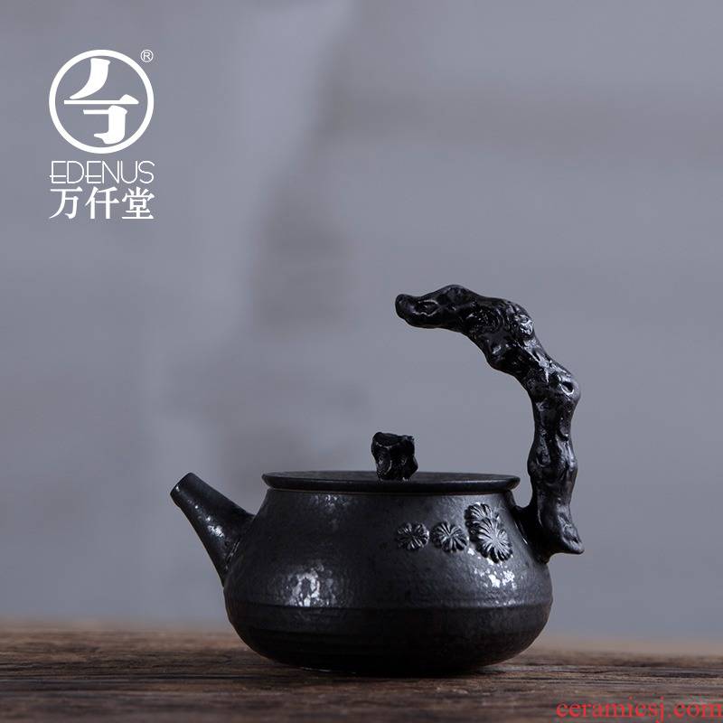M letters kilowatt/hall hundred coarse pottery pot teapot ceramics filter little teapot side the pot of single pot pot Shi Sanyou art