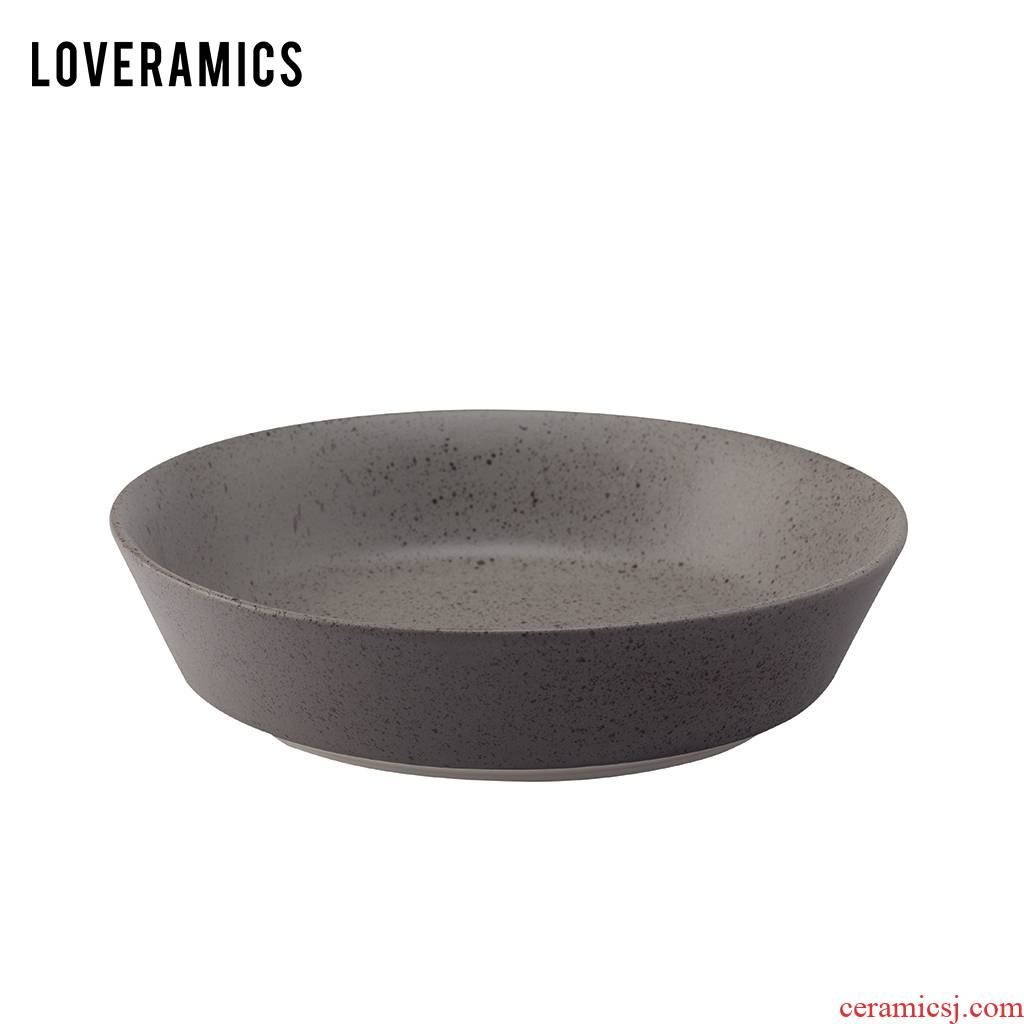 Loveramics love Mrs Granite 24 cm share disc contracted deep salad plate ceramic plates