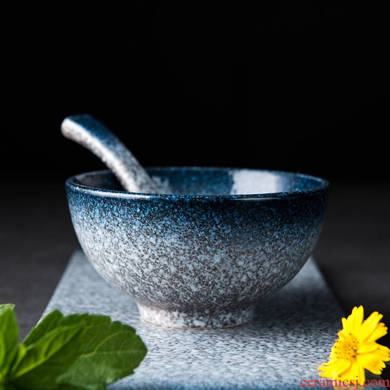 Rice bowls of household to eat small bowl tableware ceramic bowl creative move porringer Rice bowl individual Japanese dishes