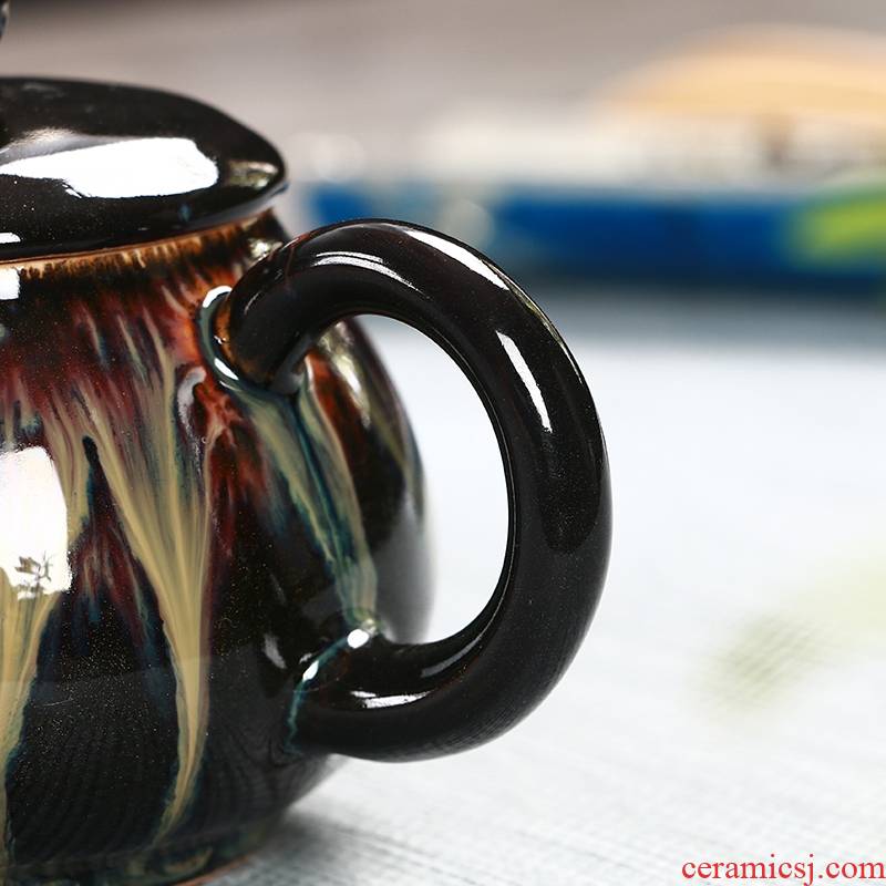 CiHu teapot suit large capacity domestic portable old building ceramic tea with high temperature resistant large tea ware