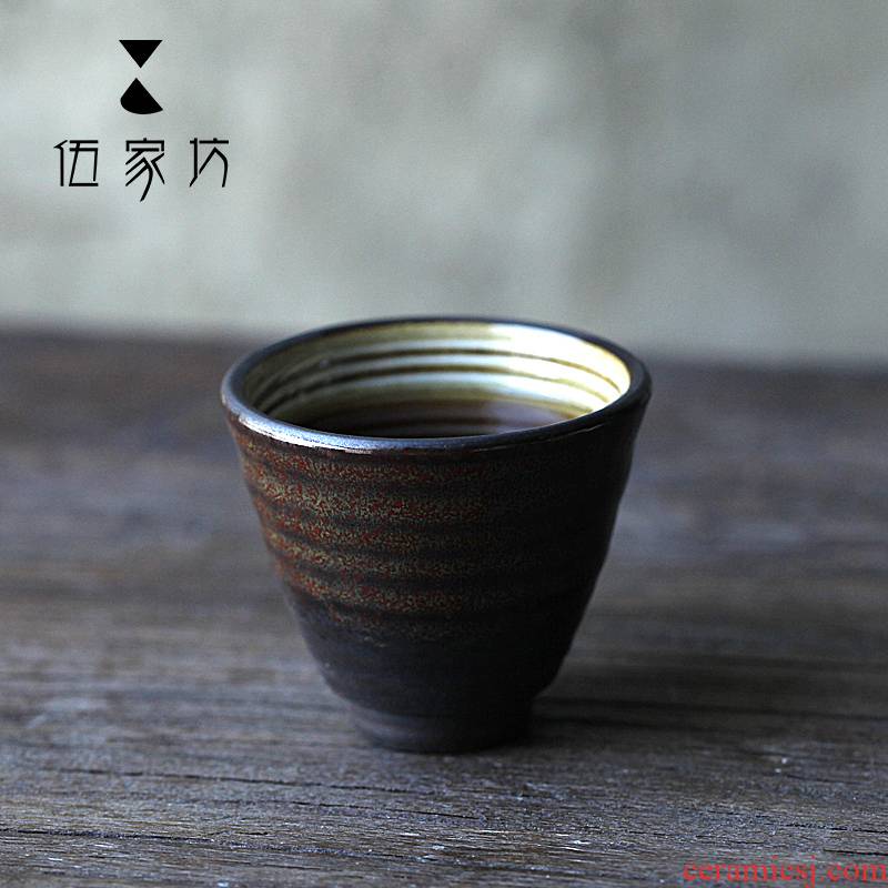 The Wu family fang found in large sample tea cup cup by hand Japanese tea masters cup single glass ceramic kung fu tea cups