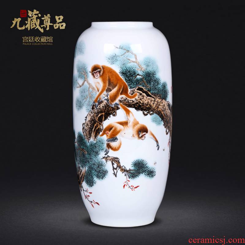 The Master of jingdezhen ceramics hand - made pastel seal hou figure vase sitting room porch decoration crafts are TV ark
