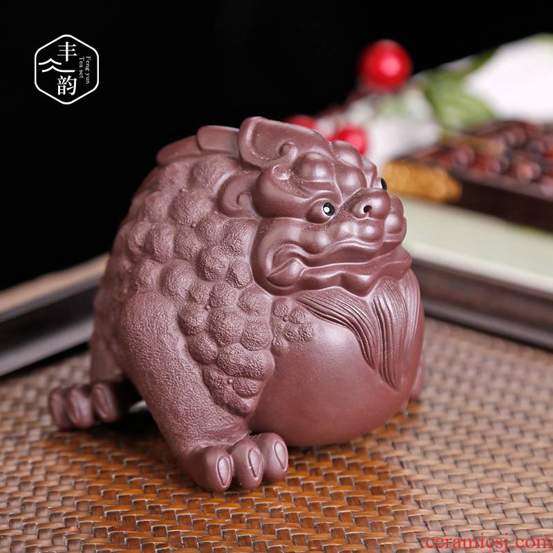 Spittor plutus furnishing articles boutique town of yixing purple sand tea house pet zen can keep prosperous wealth toad kung fu tea accessories