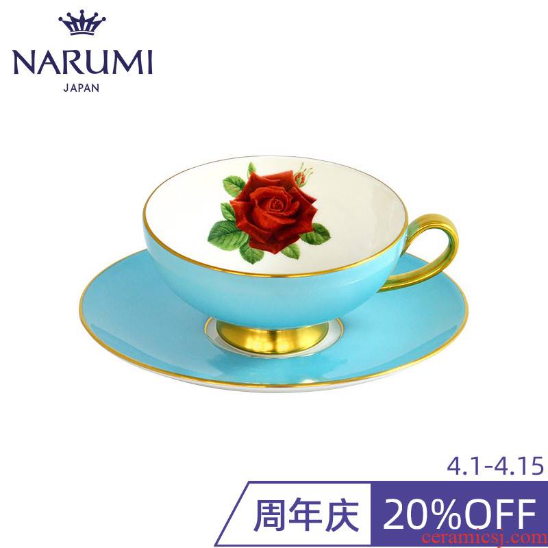 Famous flowers hall series & ndash; Aynsley X Narumi cup (light blue) ipads porcelain dish of a guest