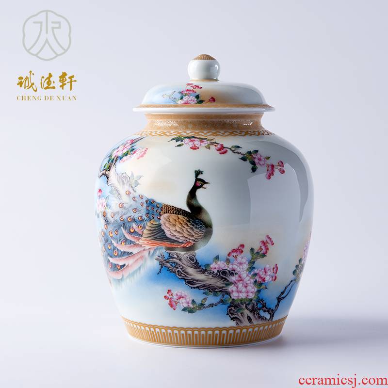 Cheng DE hin jingdezhen ceramic kung fu tea set, pure manual pastel FeiFeng but evidently, 89 heavy industry fuels the caddy fixings