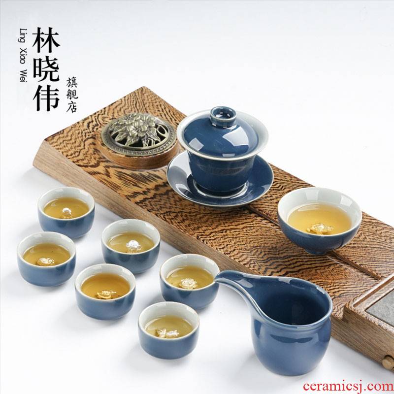 Tea set household iron tyres with silver restoring ancient ways of a complete set of high - end gift kung fu Tea silver cup teapot