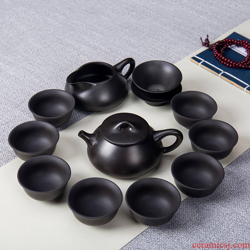 Ronkin purple clay ceramic cups of a complete set of household hot filtering teapot violet arenaceous kung fu tea set