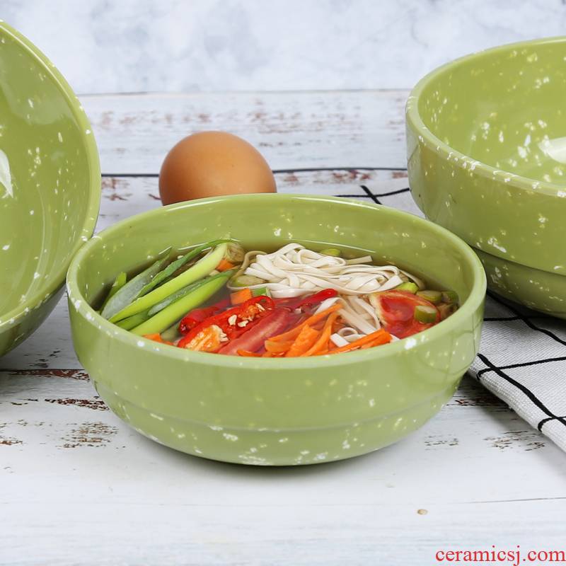 Melamine rainbow such as bowl ltd. plastic green Korean soup bowl short bowl bowl Yang Guofu malatang bowl imitation porcelain tableware