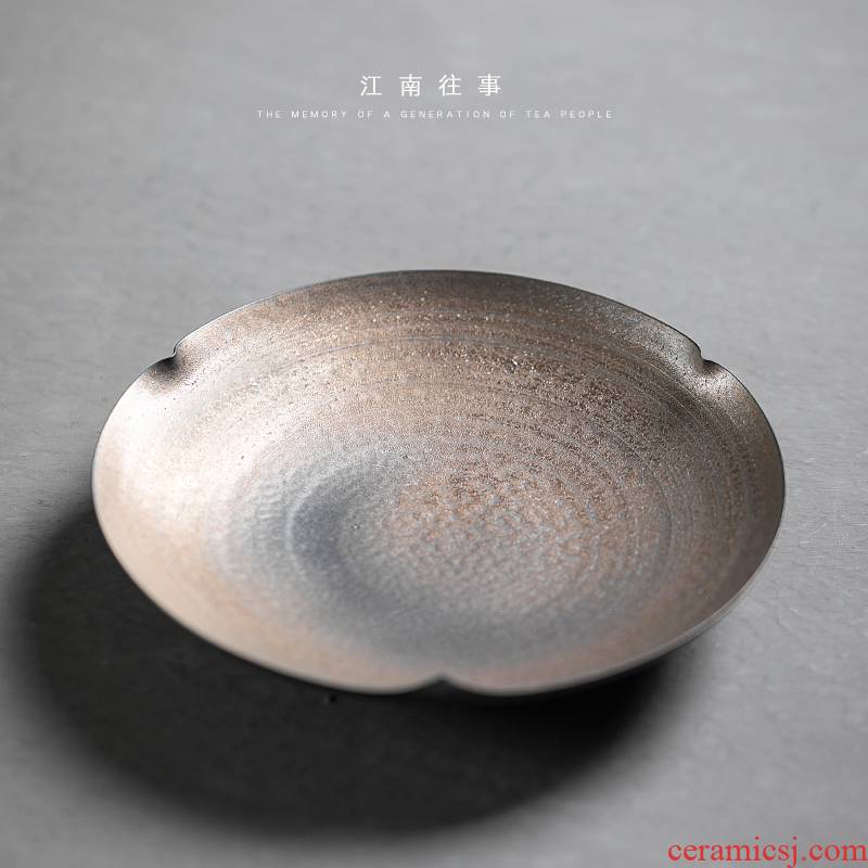 Jiangnan past kung fu tea set dry plate bearing ceramic pot home manually rust glaze dry mercifully tea adopt Japanese