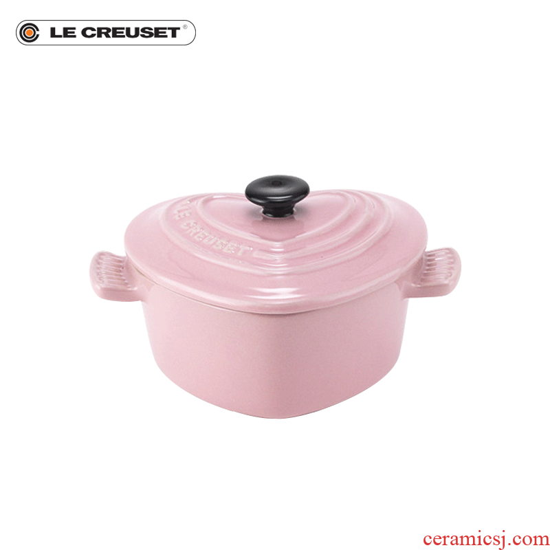 France 's LE CREUSET cool color stoneware heart baking pot "baked sweet afternoon tea to send his girlfriend to express it