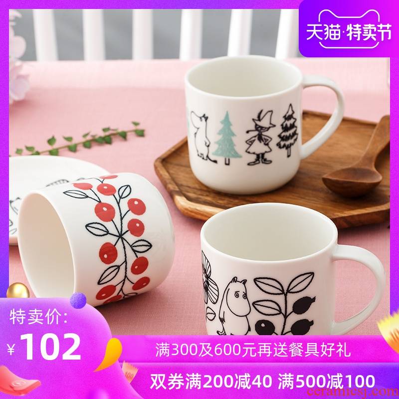 Moomin Moomin mugs Finland Nordic wind household under the glaze color express cartoon cup ceramic cup cup