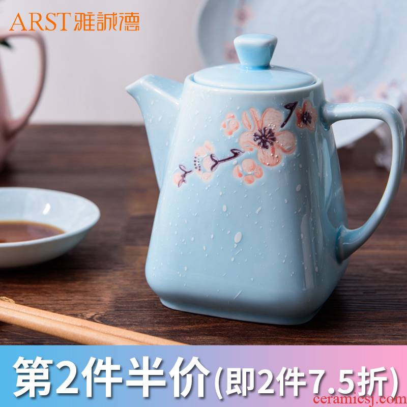 Ya cheng DE Japanese ceramic POTS of soy sauce vinegar jug of oil can taste, creative expressions using pot pot of household kitchen tools