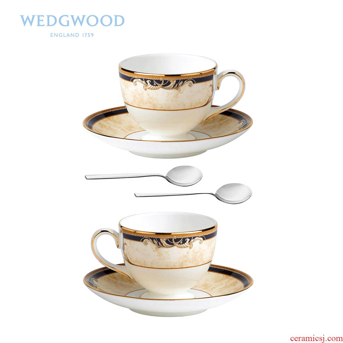 Wedgwood Cornucopia the Cornucopia ipads China tea coffee cup 2 disc 2 tablespoons standard cups of tea set
