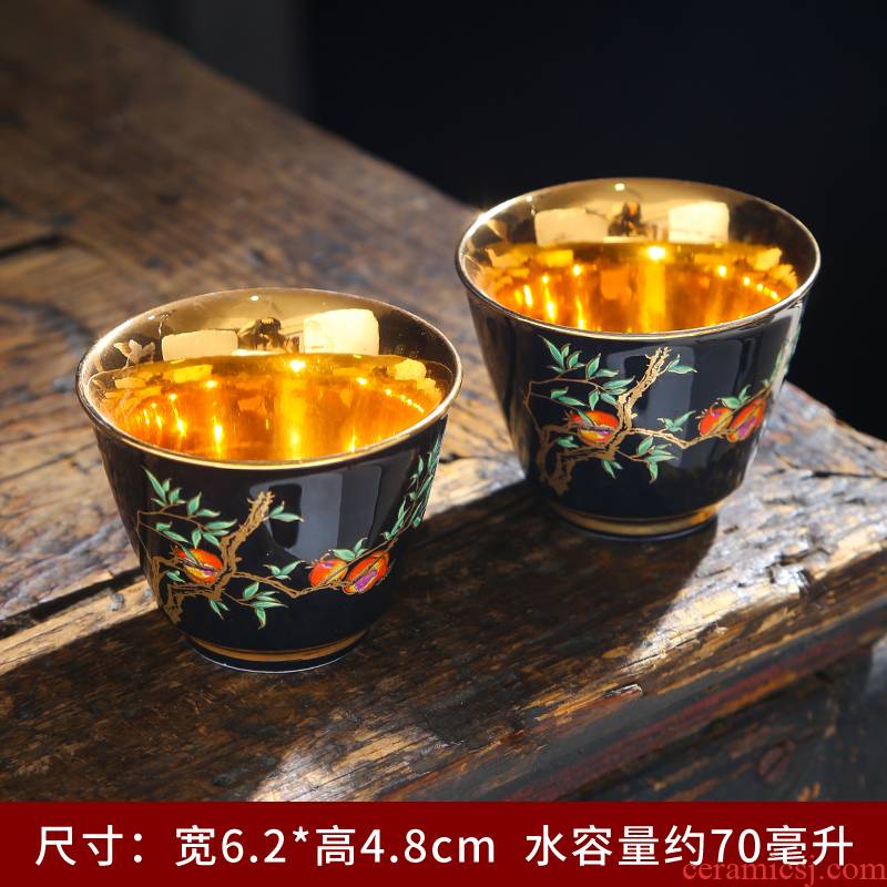 Ceramic masters cup suit single variable sample tea cup, small cup a cup of tea light household kung fu tea set gift boxes